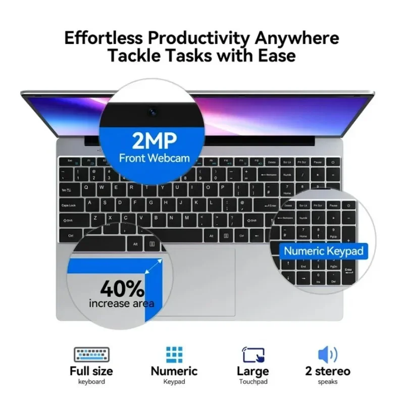 2026 New 15.6' Intel N150 Wind - Ssd 1Tb ulasan dan harga