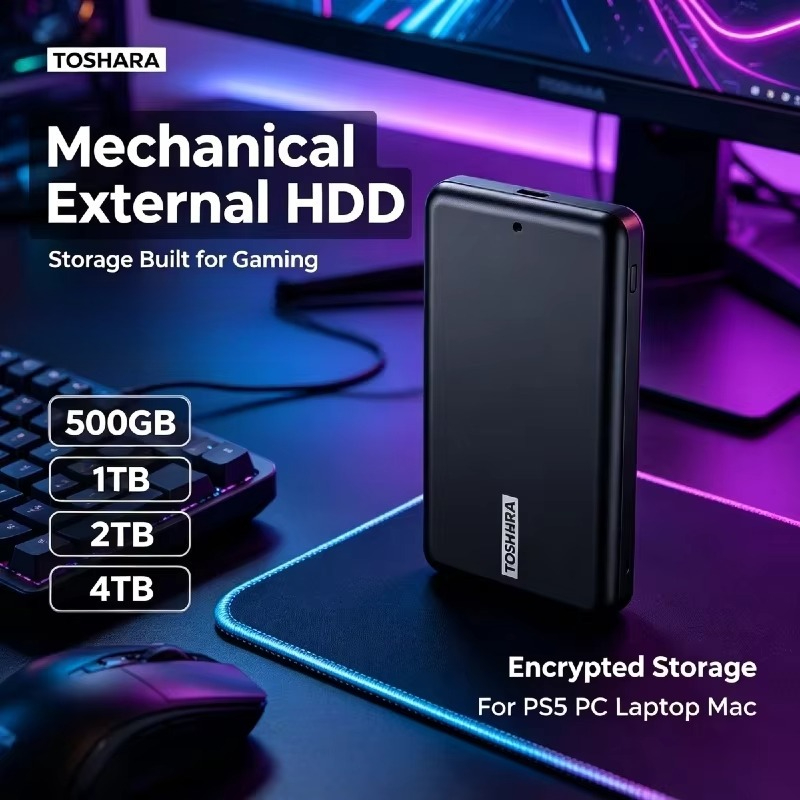 TOSHARA A5 Portable SSD 4TB 2T - Ssd 500Gb ulasan dan harga