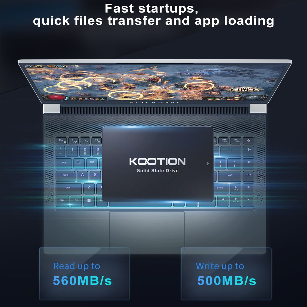 KOOTION SATA SSD Hard Drive 64 - Ssd 500Gb ulasan dan harga