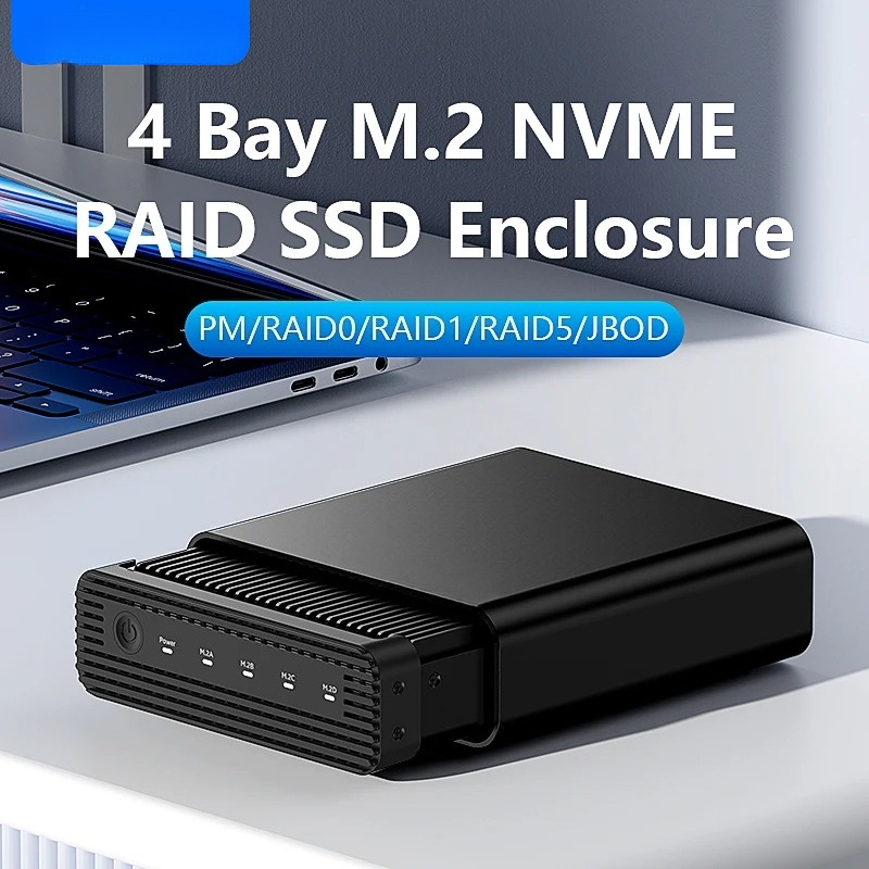 Aluminum M2 4-Bay USB4 Externa - External Ssd ulasan dan harga