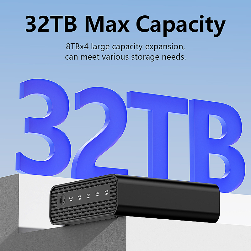 Aluminum M2 4-Bay USB4 Externa - External Ssd ulasan dan harga