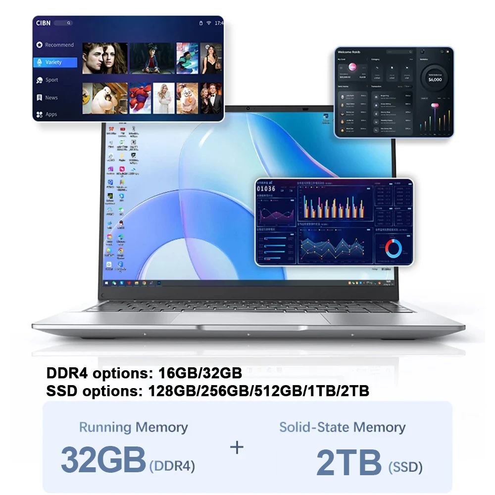 2026 New 14.1 Inch Ultra Thin  - Ssd 2Tb ulasan dan harga