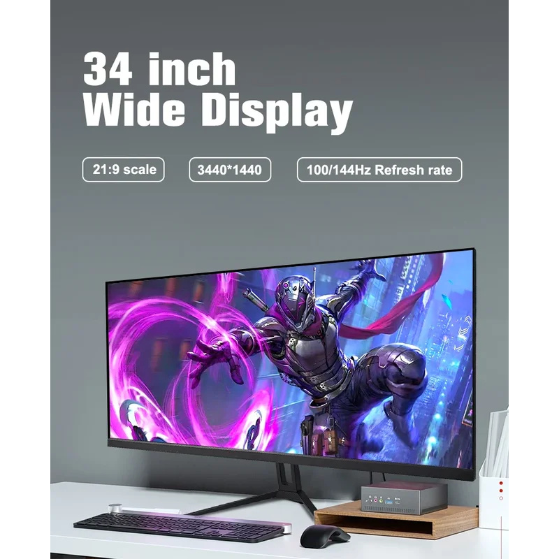 34 Inch Curved Monitor 144HZ 1 - Memory Card Ssd ulasan dan harga